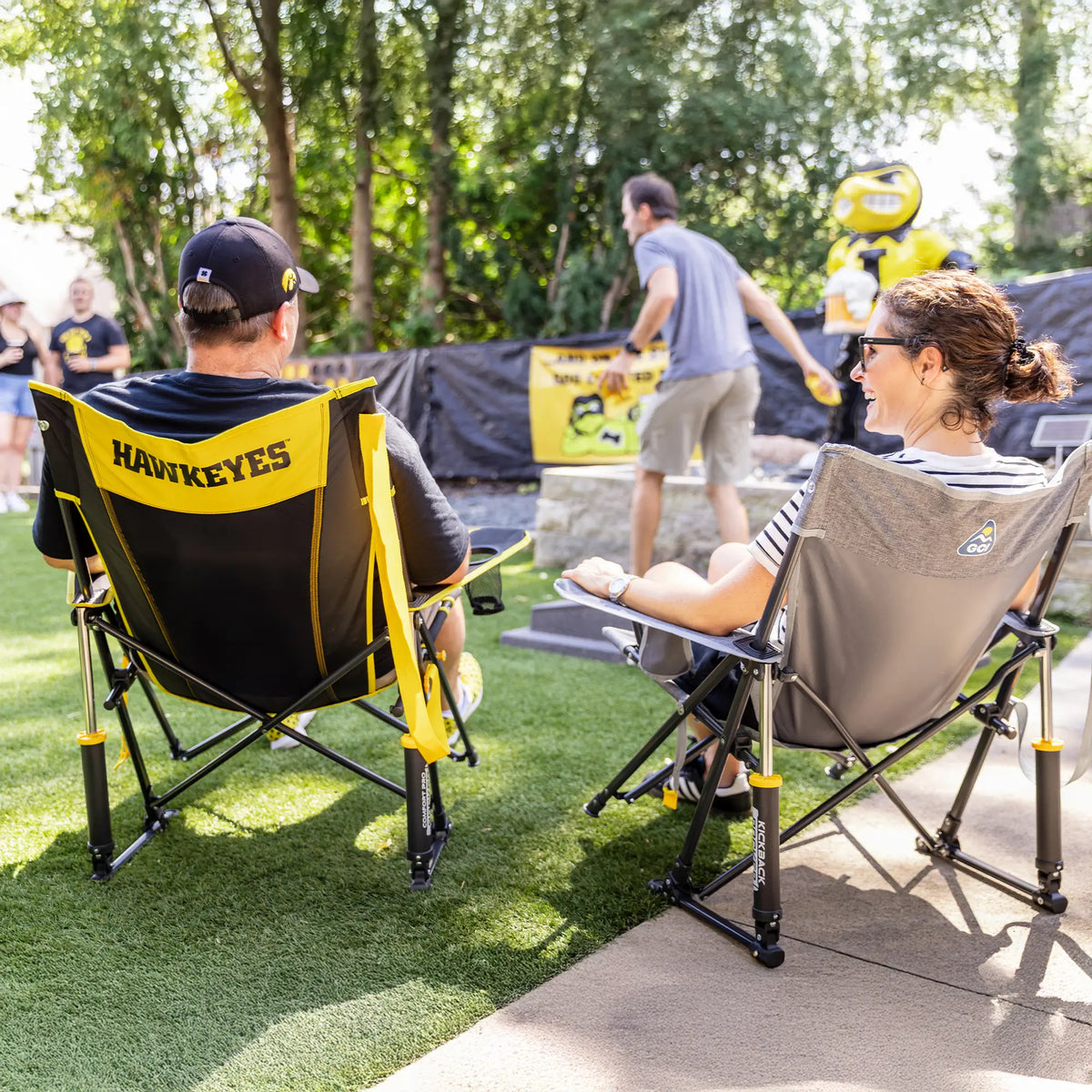 GCI Outdoor product image: Comfort Pro Rocker™ - Iowa Hawkeyes P3 — Comfort Pro Rocker™ - Iowa Hawkeyes
